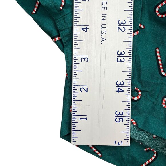 J Crew Boxers Mens M Green Cotton Candy Cane Christmas Holiday Underwear BT920 - Picture 6 of 13